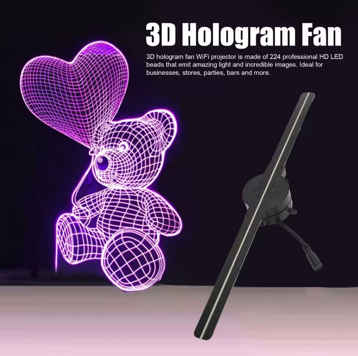 HoloFan™ – 3D Hologram Display Fan